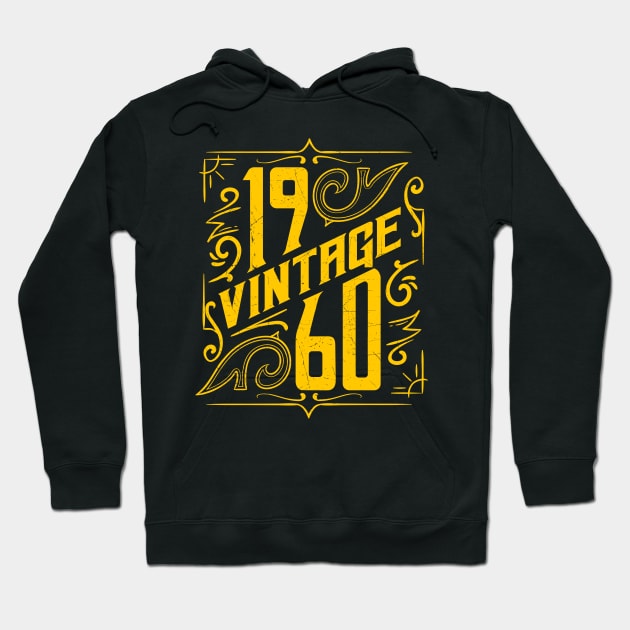 60th birthday gifts for men and women 1960 gift 60 years old Hoodie by CheesyB